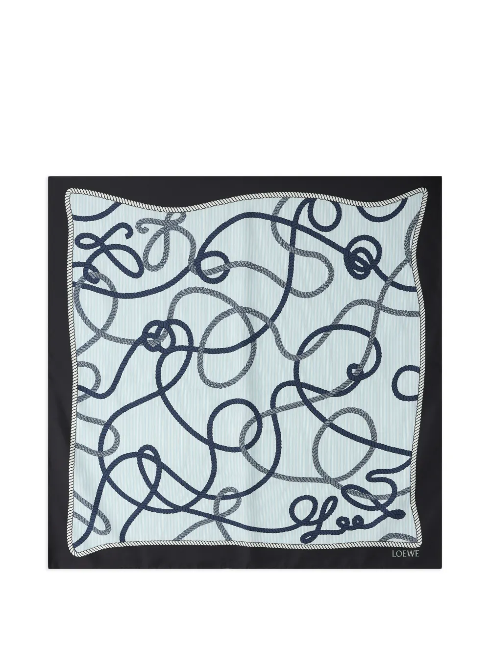 LOEWE Foulard con stampa - Blu
