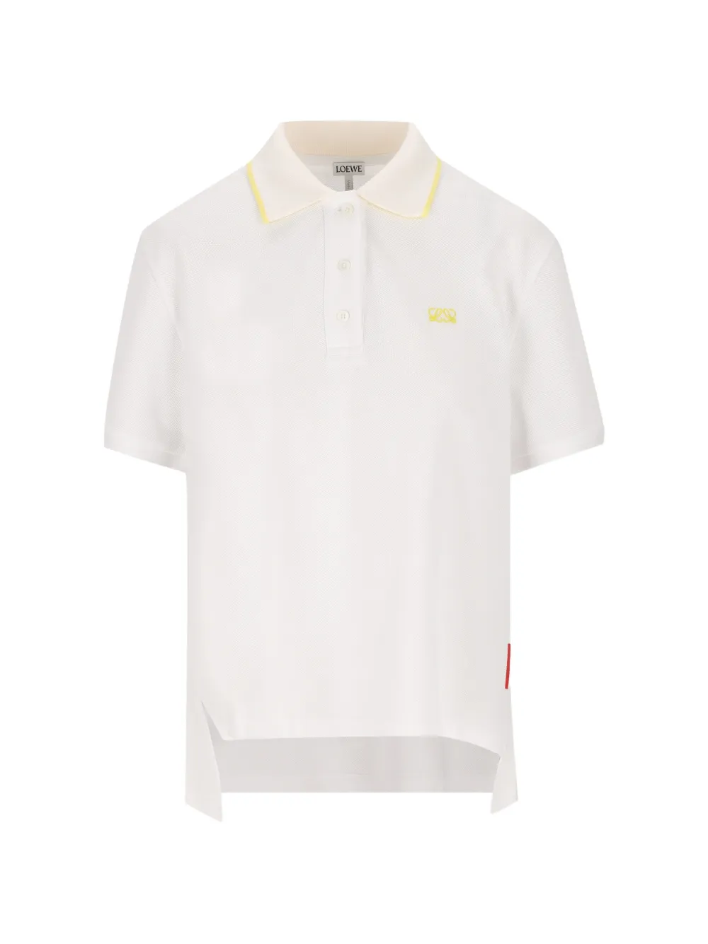 LOEWE Polo con ricamo Anagram - Bianco