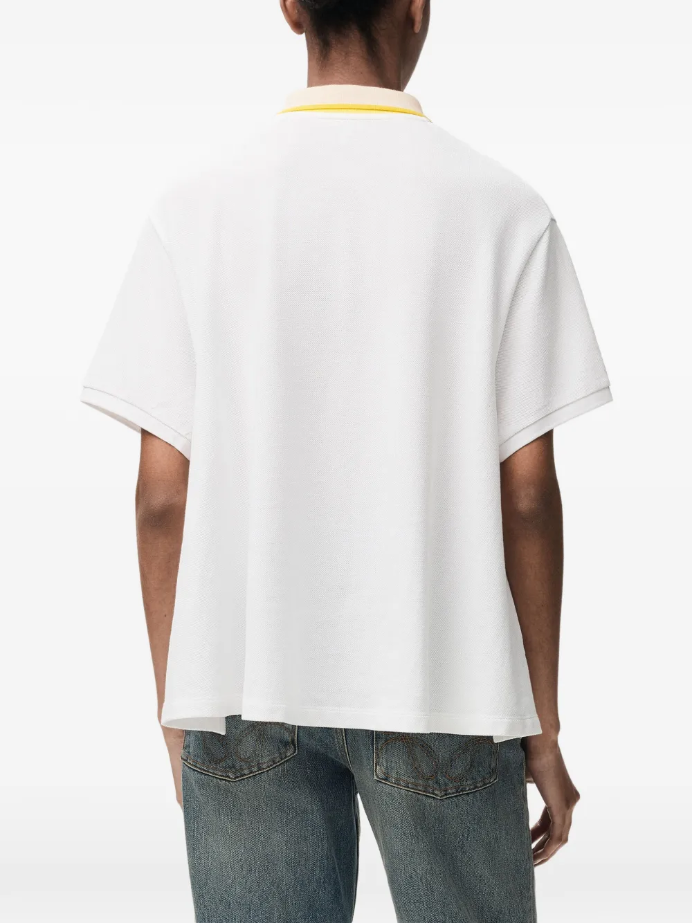 LOEWE Poloshirt met anagram borduurwerk Wit