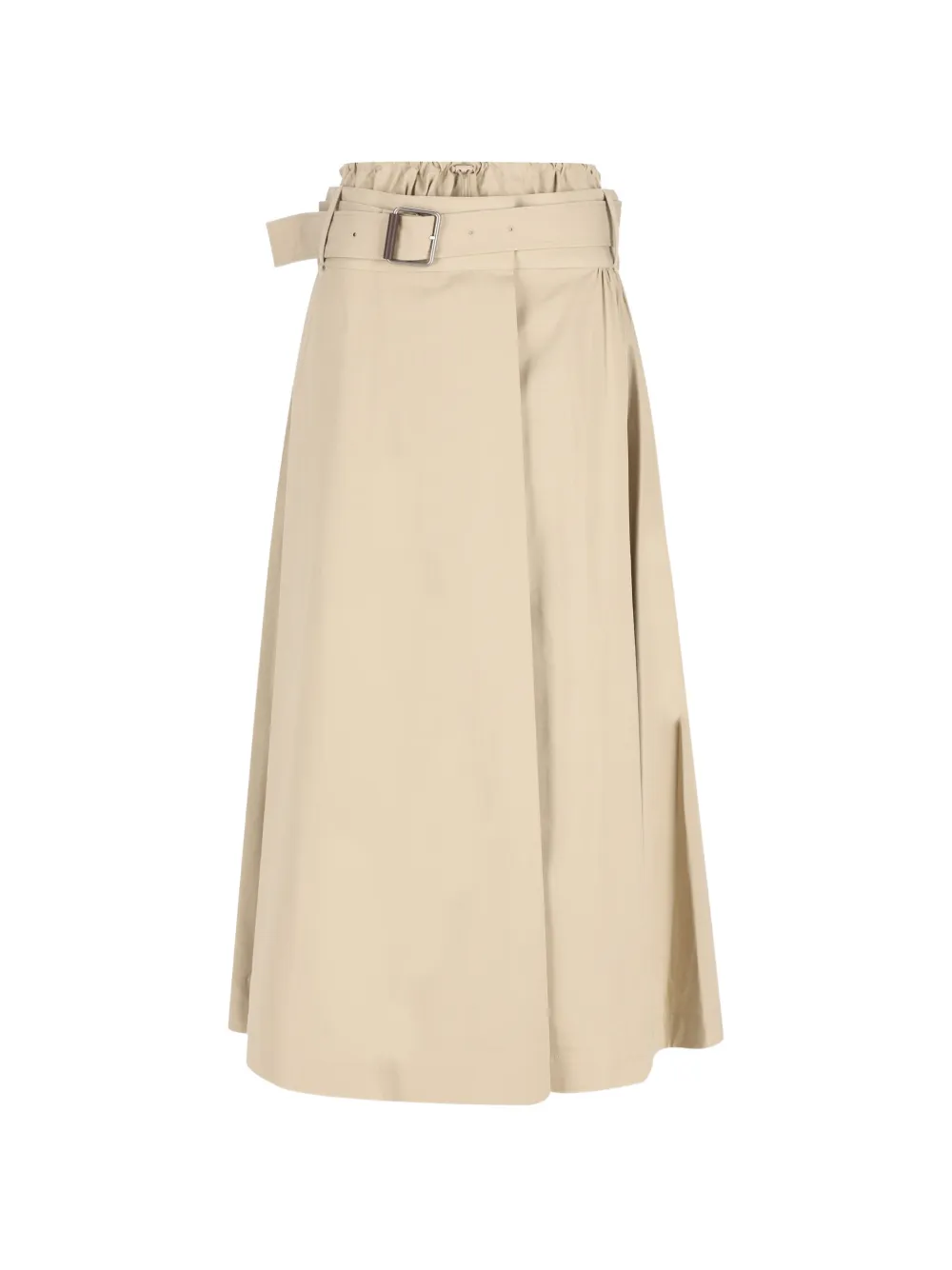 LOEWE belted pleated midi skirt - Toni neutri