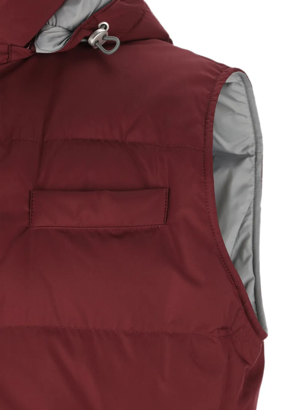 Brunello Cucinelli Bodywarmer met capuchon Rood