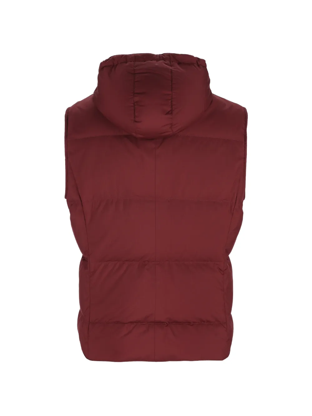 Brunello Cucinelli Bodywarmer met capuchon Rood