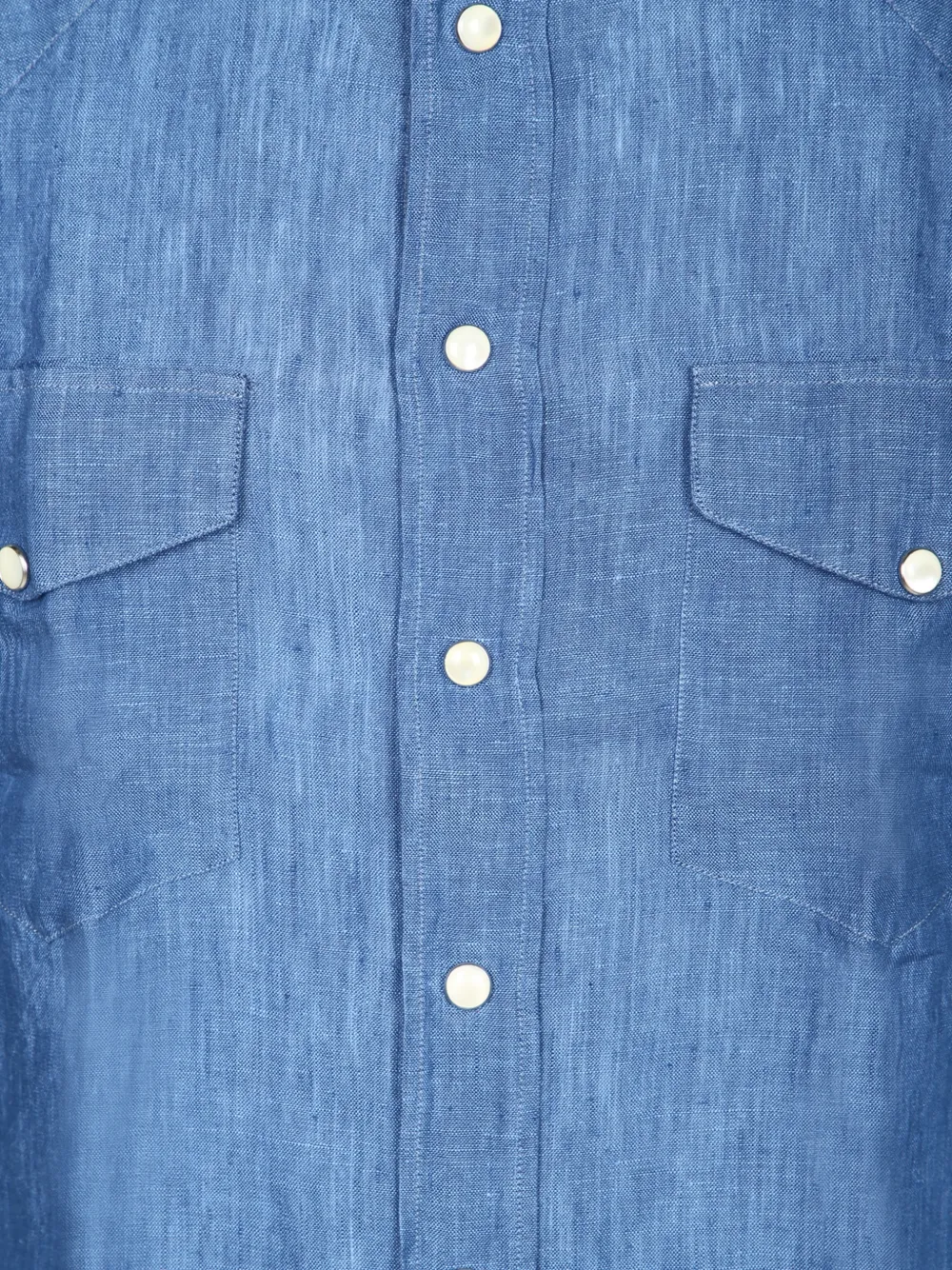 Dell'oglio Button-down overhemd in Western-stijl Blauw