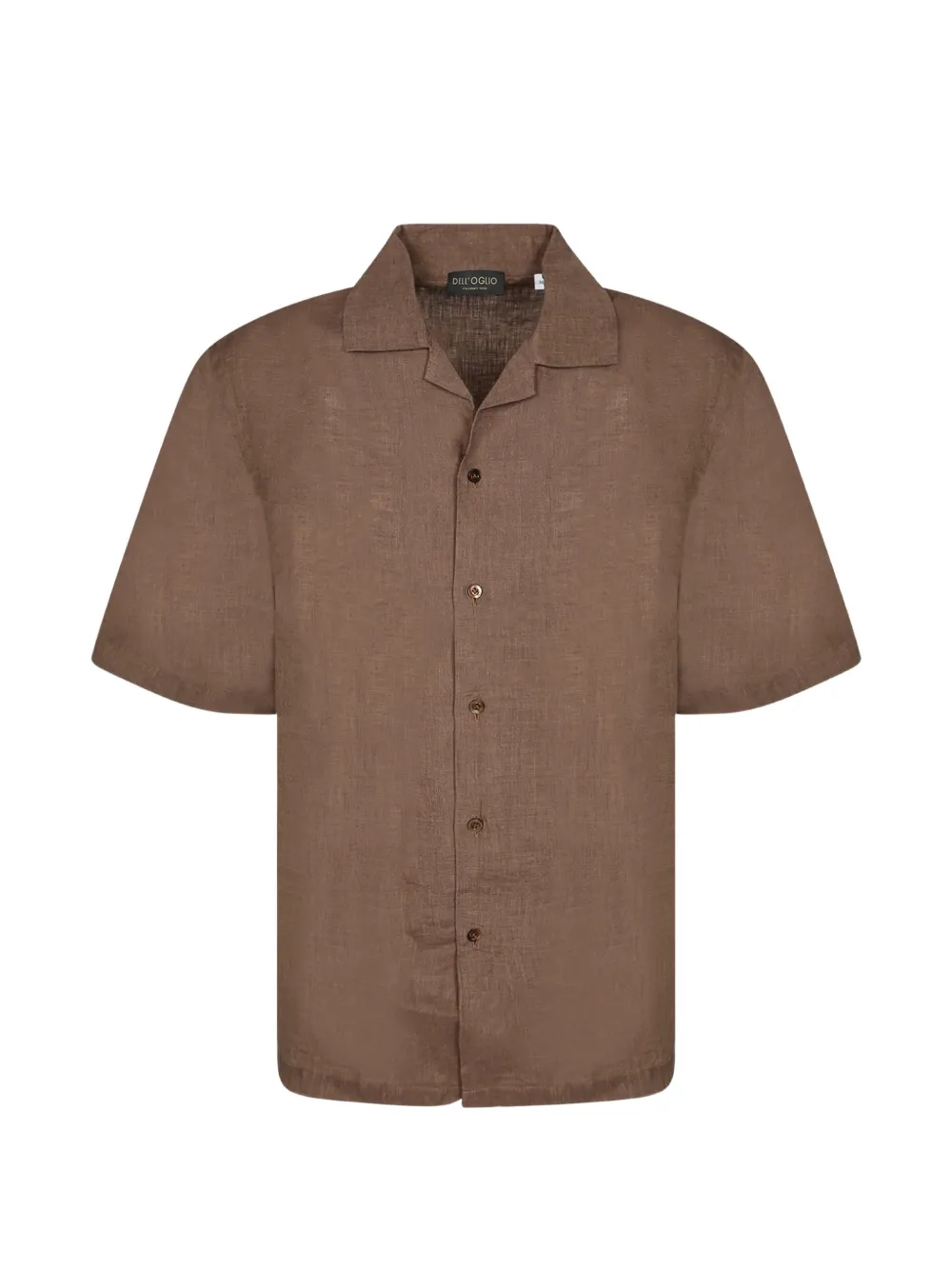 Dell'oglio short-sleeve button-up shirt - Marrone