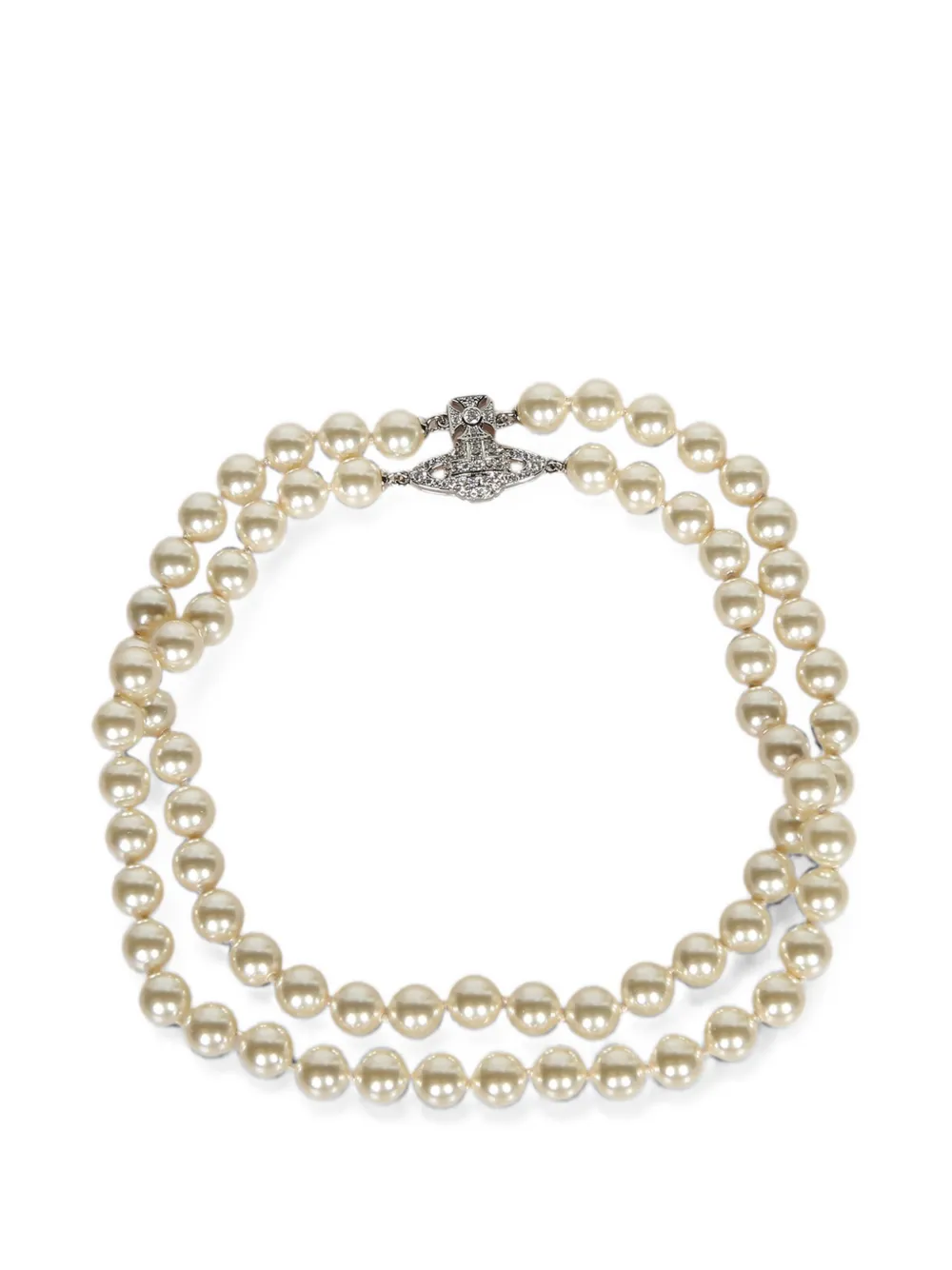 Vivienne Westwood Graziella pearl choker - Argento