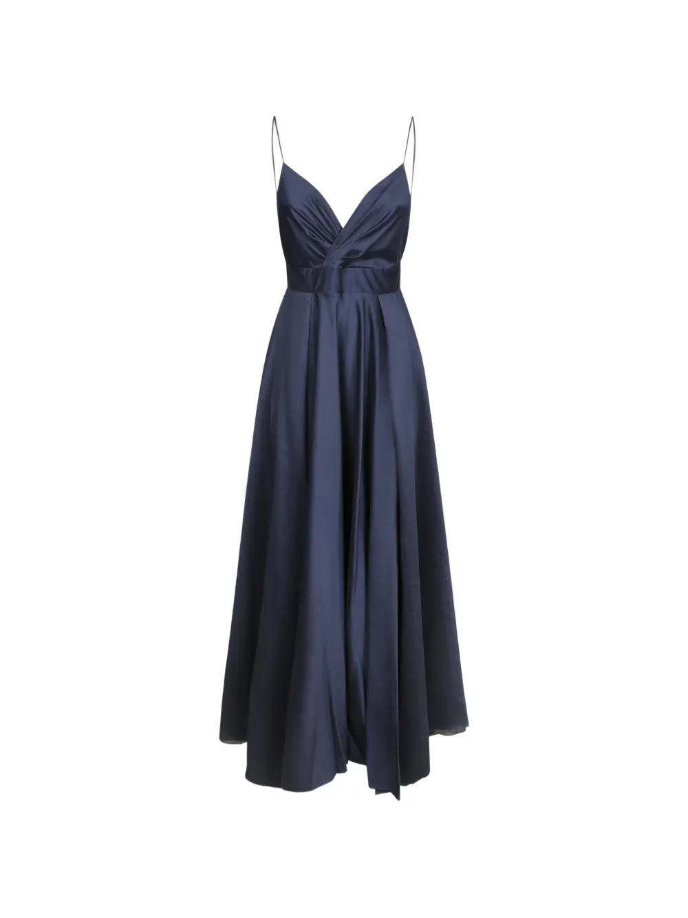 Blanca Vita maxi bow-detail pleated dress - Blu