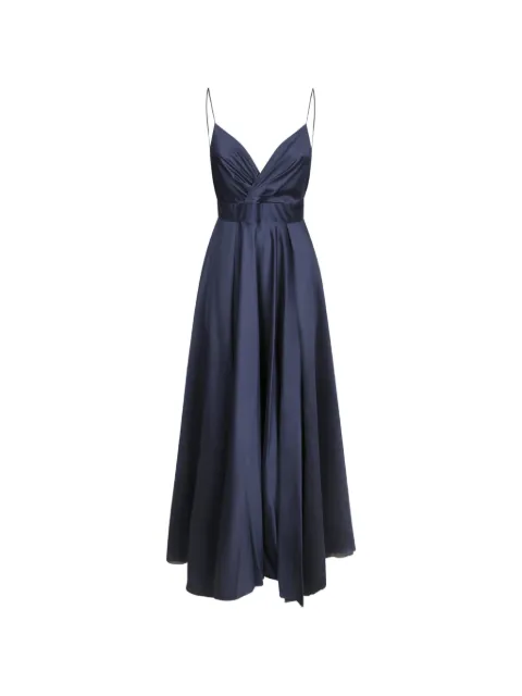 Blanca Vita maxi bow-detail pleated dress