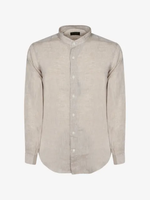 Dell'oglio mandarin-collar long-sleeve shirt