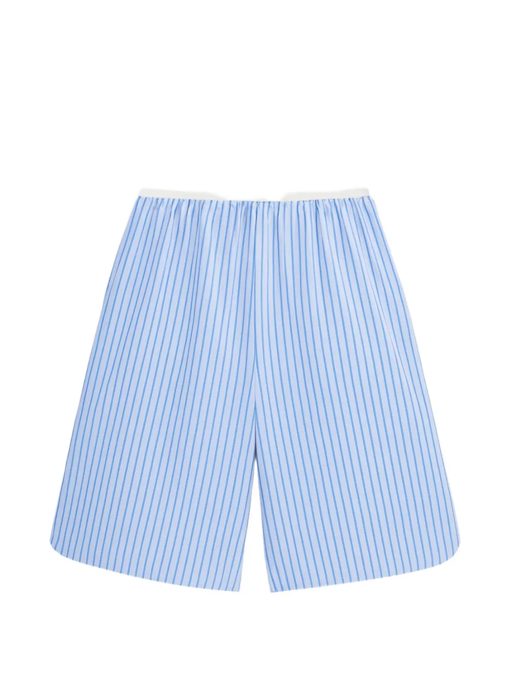 The Frankie Shop Elyn striped Bermuda shorts - Blu