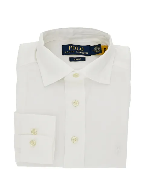 POLO RALPH LAUREN KIDS slim-fit cotton shirt