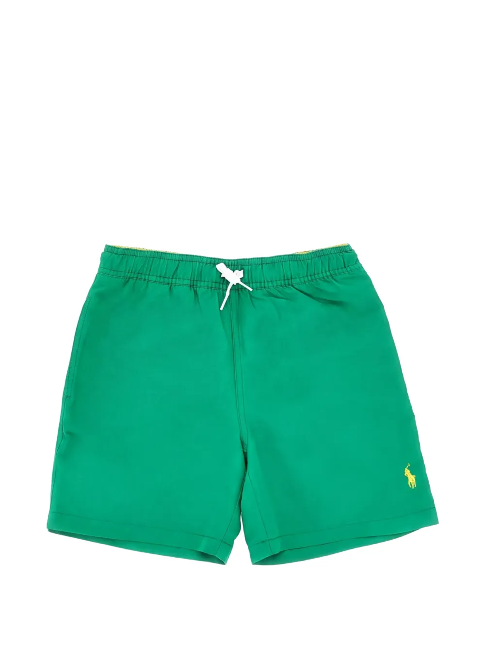 POLO RALPH LAUREN KIDS logo-motif drawstring swim shorts - Verde