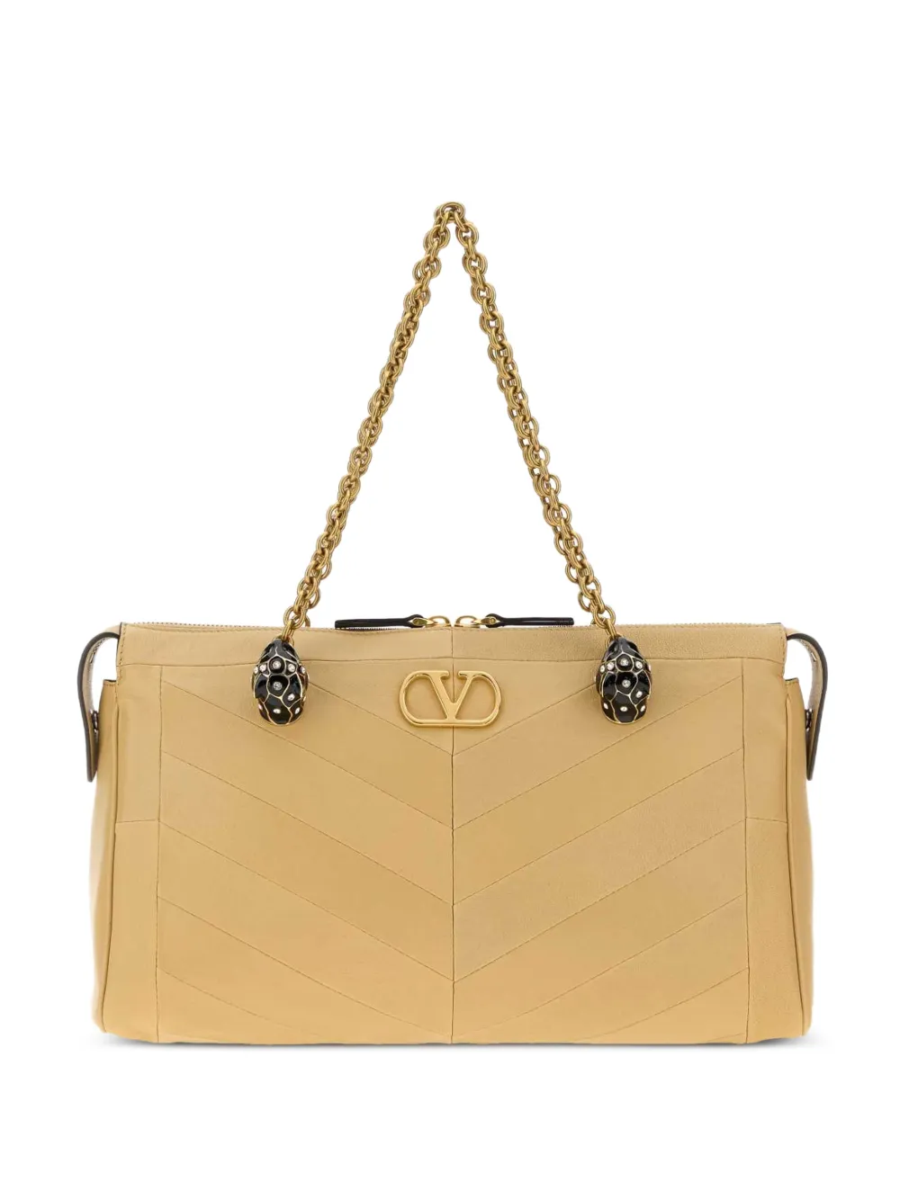 Valentino Garavani medium VLogo Signature quilted tote bag - Toni neutri
