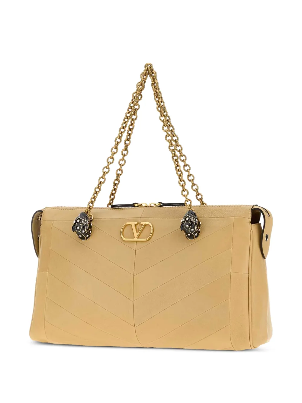 Valentino Garavani VLogo Signature medium gewatteerde shopper Beige