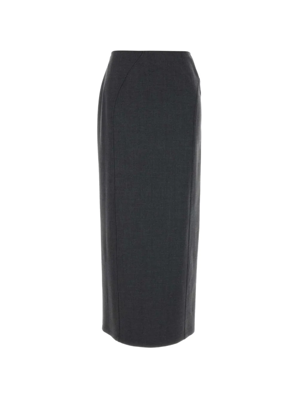 Jil Sander rear-slit pencil midi skirt - Grigio