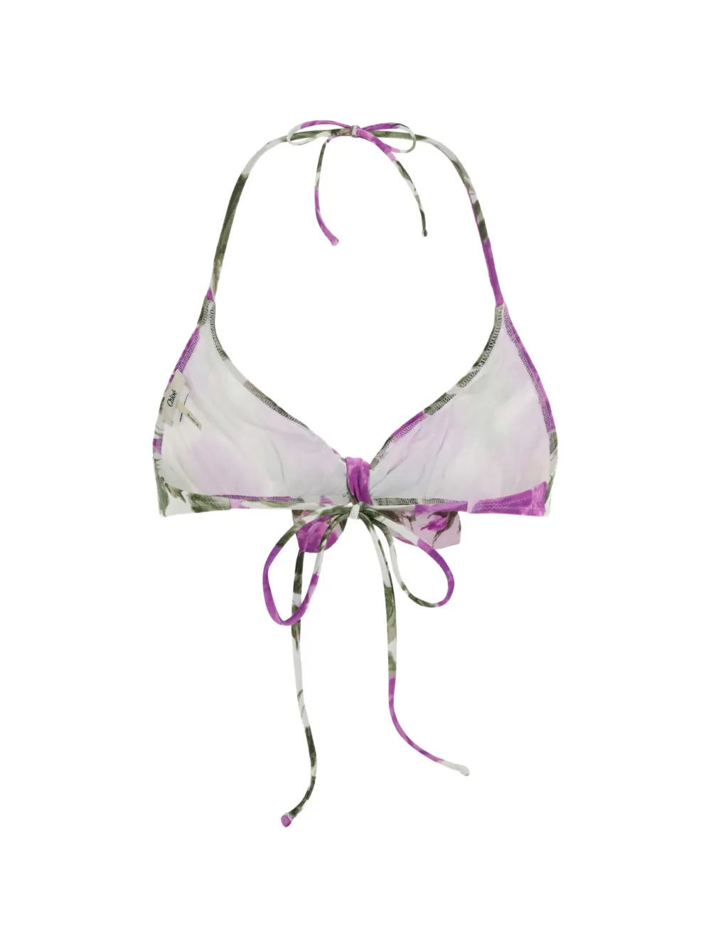 Chloé Bikinitop met bloemenprint Wit
