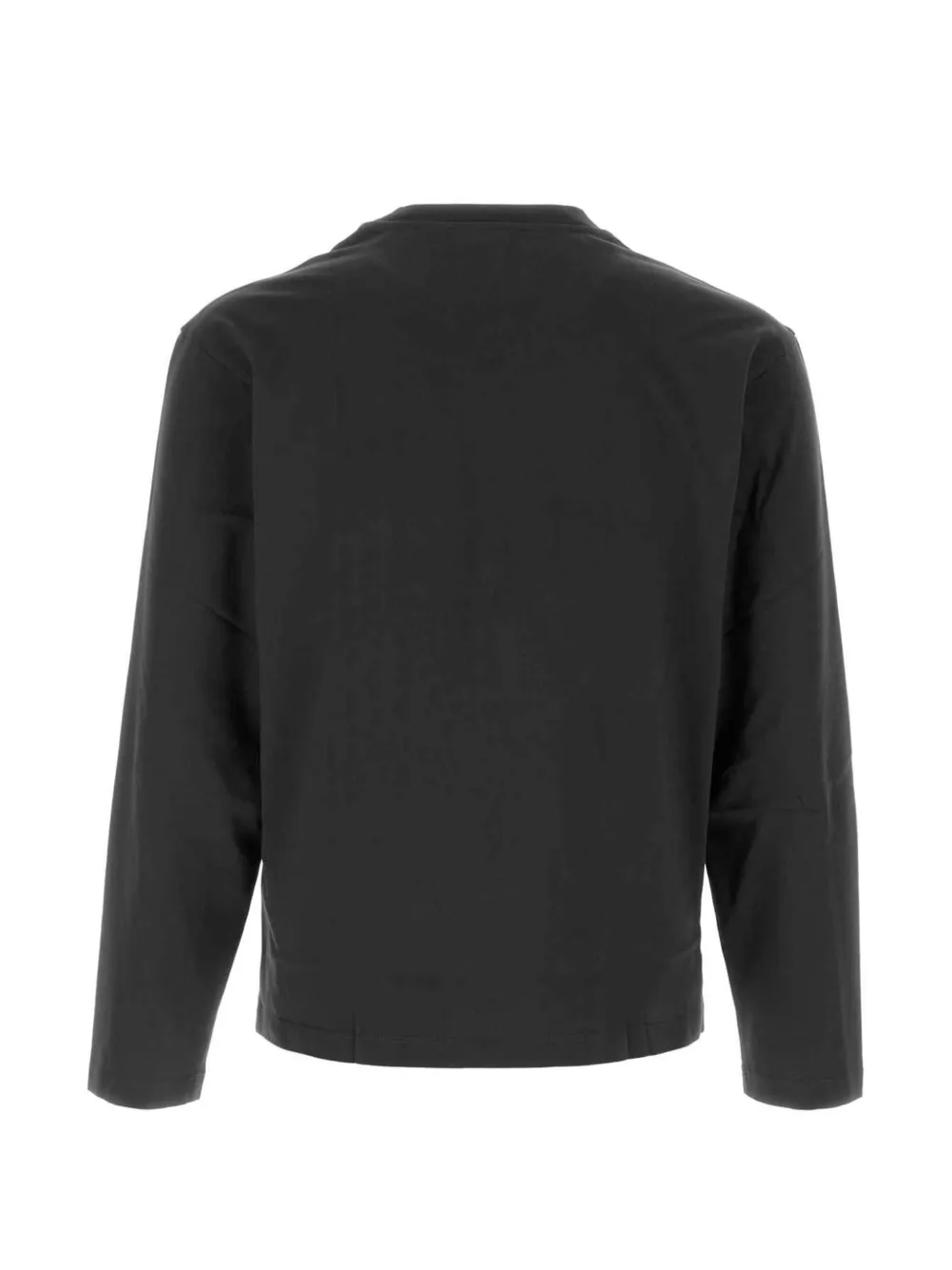 Jil Sander Drie katoenen T-shirts met lange mouwen Zwart