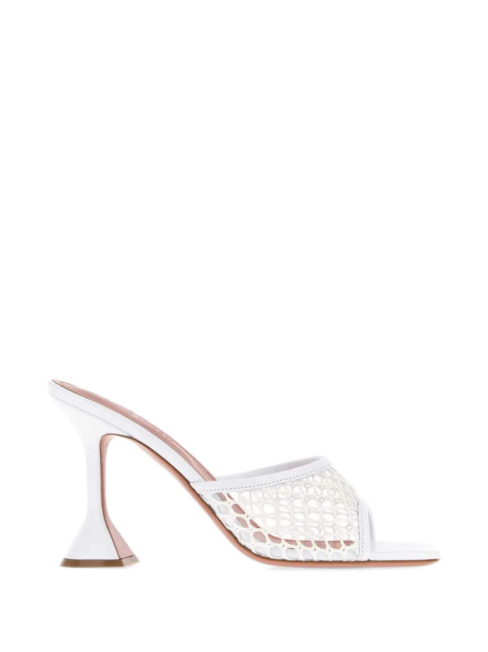 Amina Muaddi Lupita heeled mules - Bianco