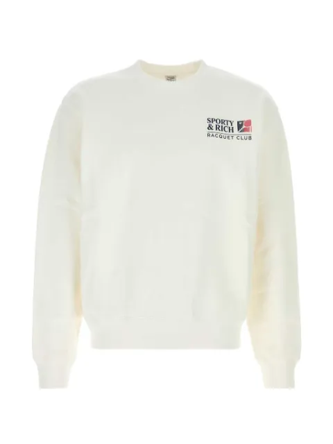 Sporty & Rich logo-print cotton sweater