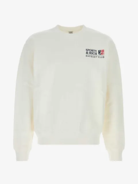 Sporty & Rich logo-print cotton sweater