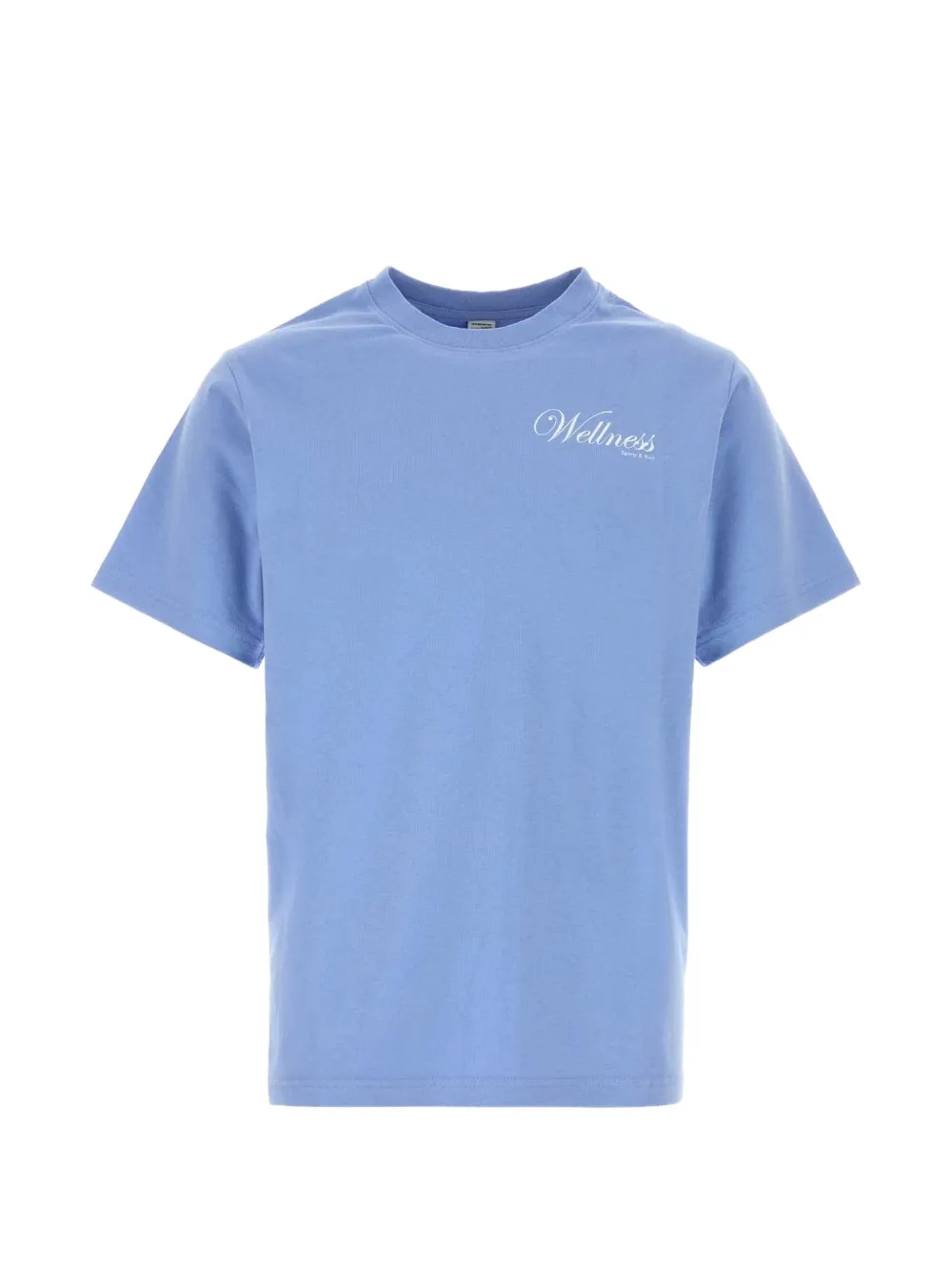 Sporty & Rich logo-print cotton T-shirt - Blu