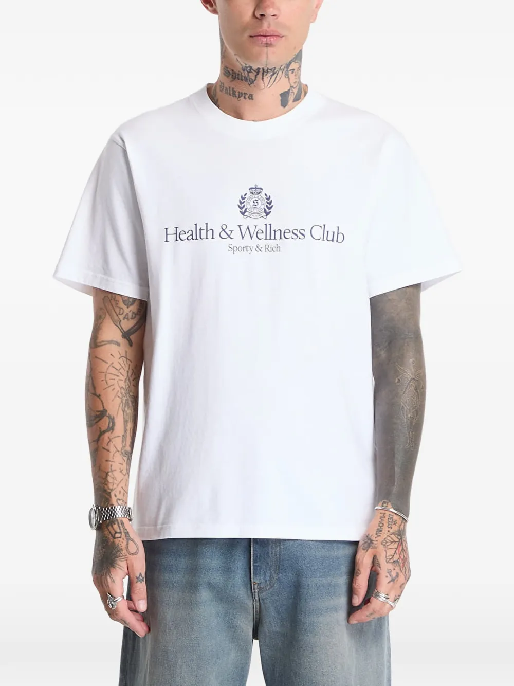 Sporty & Rich T-shirt met logoprint Wit