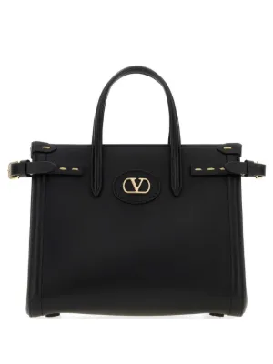 Valentino Garavani VLogo buckle-detail Tote Bag | ブラック