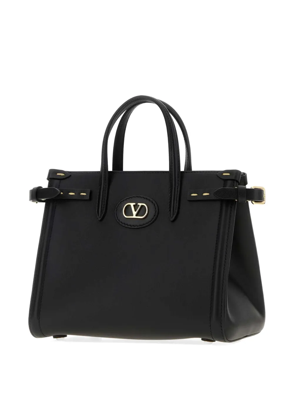 Valentino Garavani Antibes VLogo kenmerkende leren shopper Zwart