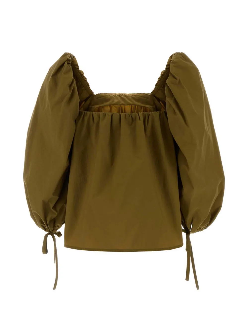  Saint Laurent Blusa De Manga Farol - Verde 