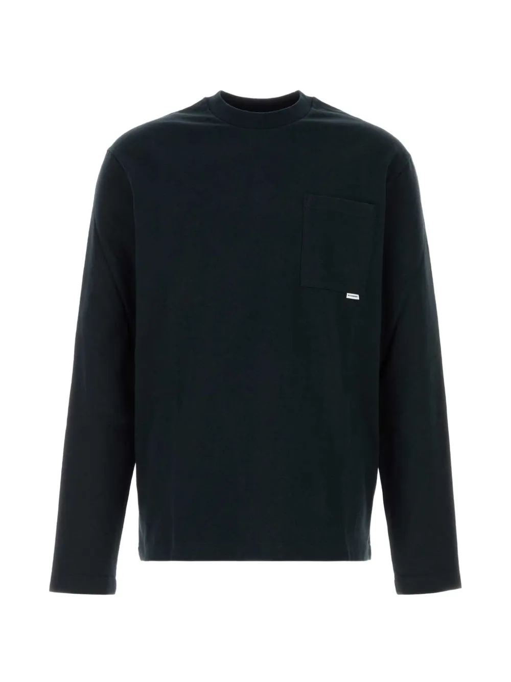 Jil Sander 체스트 포켓 긴소매 티셔츠 | 블랙 | Image 1