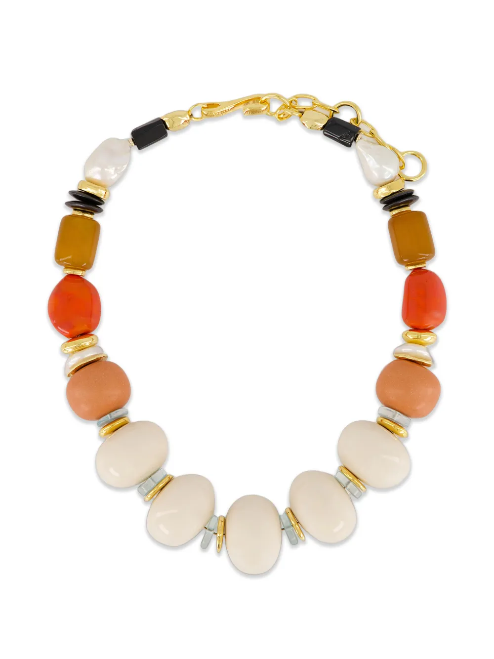 Lizzie Fortunato Ilios beaded necklace - Gold