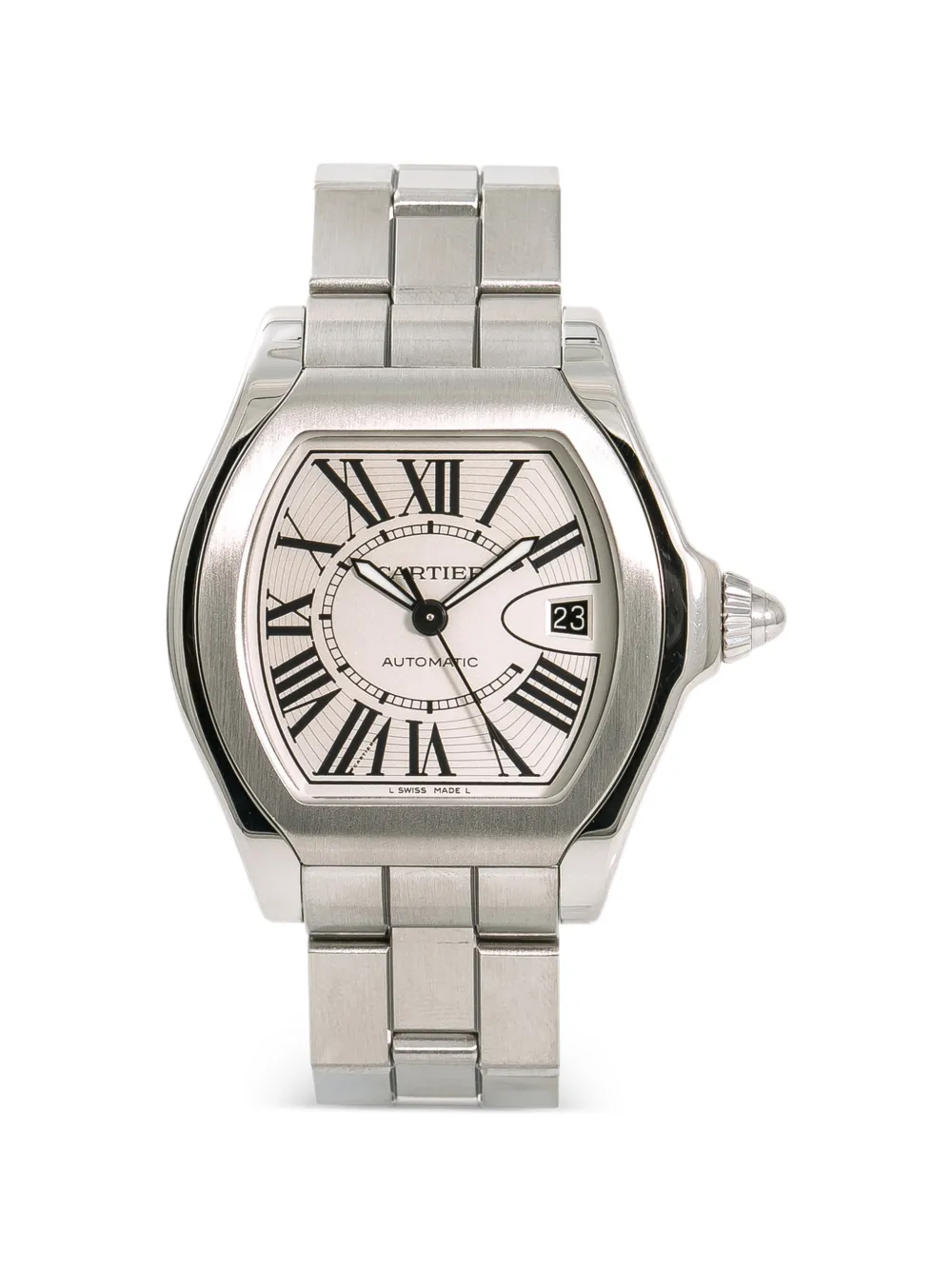 Cartier Roadster Roman-numerals 41mm watch - Bianco