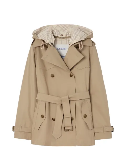 Burberry short tropical gabardine Foxfield trench coat