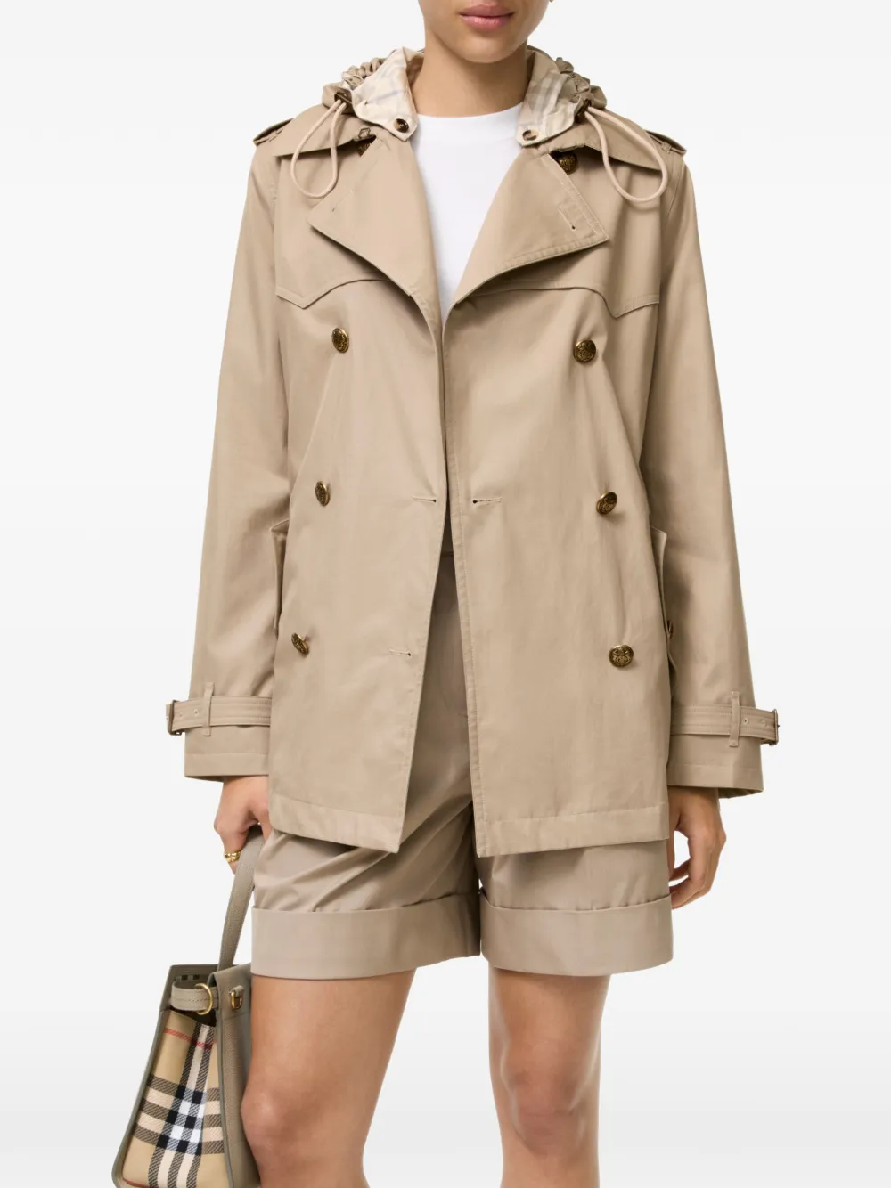 Burberry Foxfield tropische gabardine trenchcoat Beige