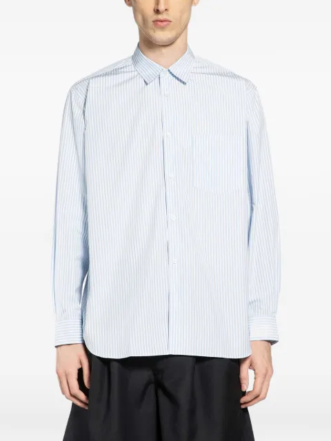 Comme Des Garçons Shirt striped cotton shirt