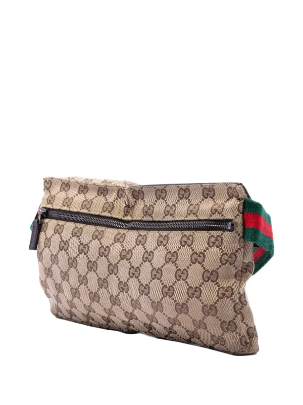 Gucci Pre-Owned 2000-2015 GGキャンバス ウェブ ダブル ポケット