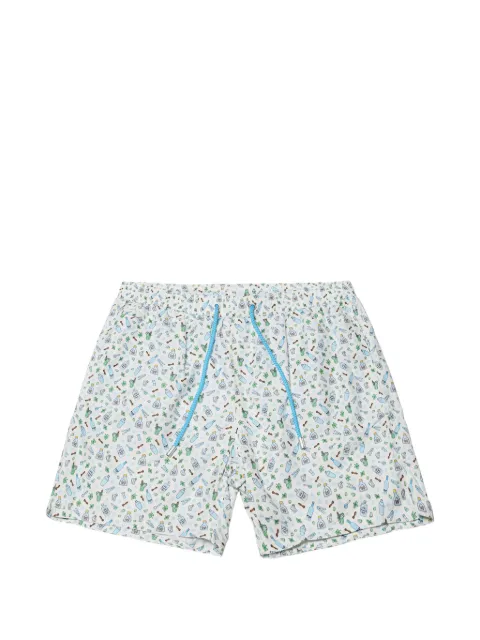 MC2 Saint Barth cocktail-print drawstring swim shorts