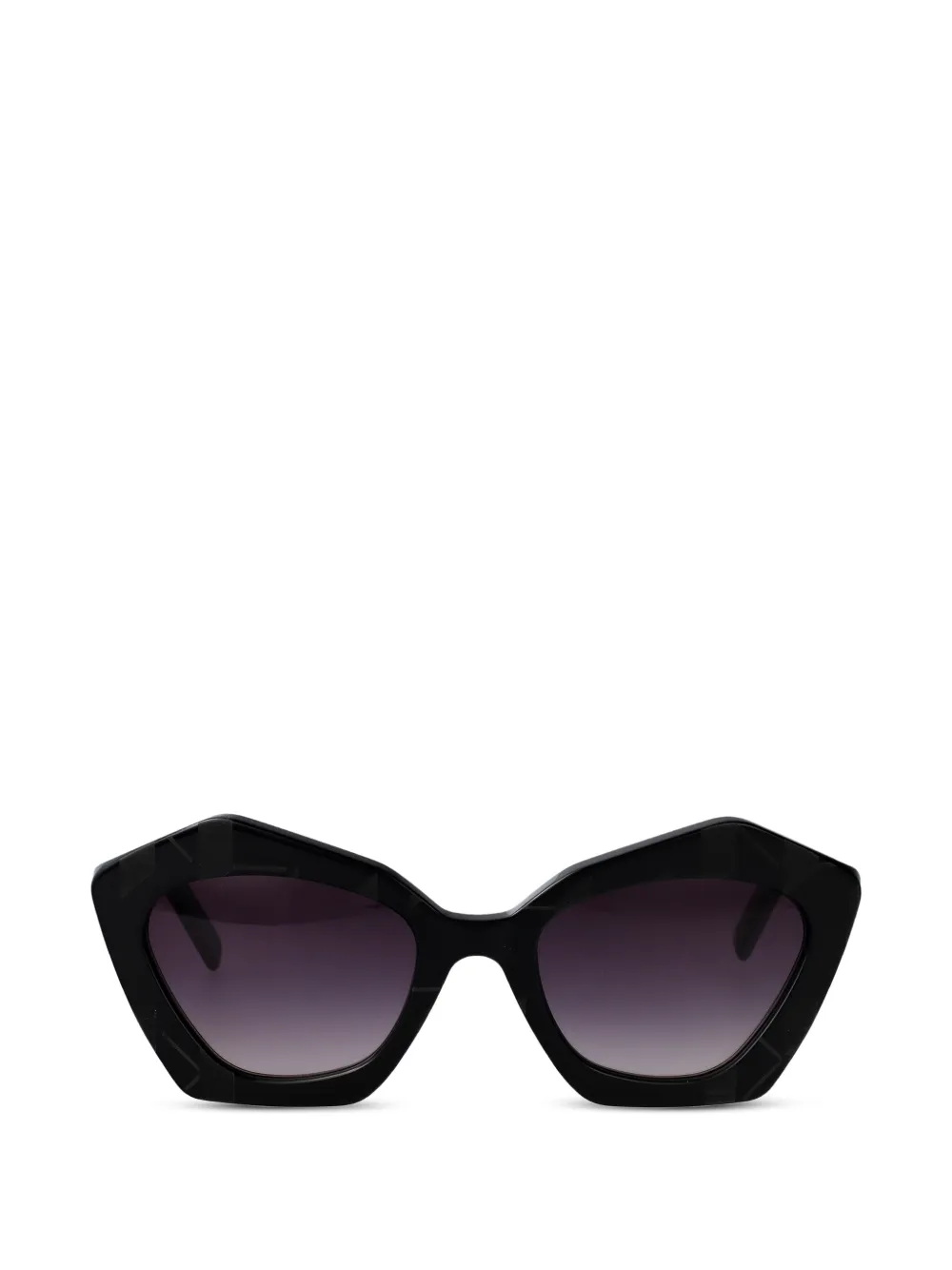 Karl Lagerfeld geometric-frame sunglasses - Schwarz