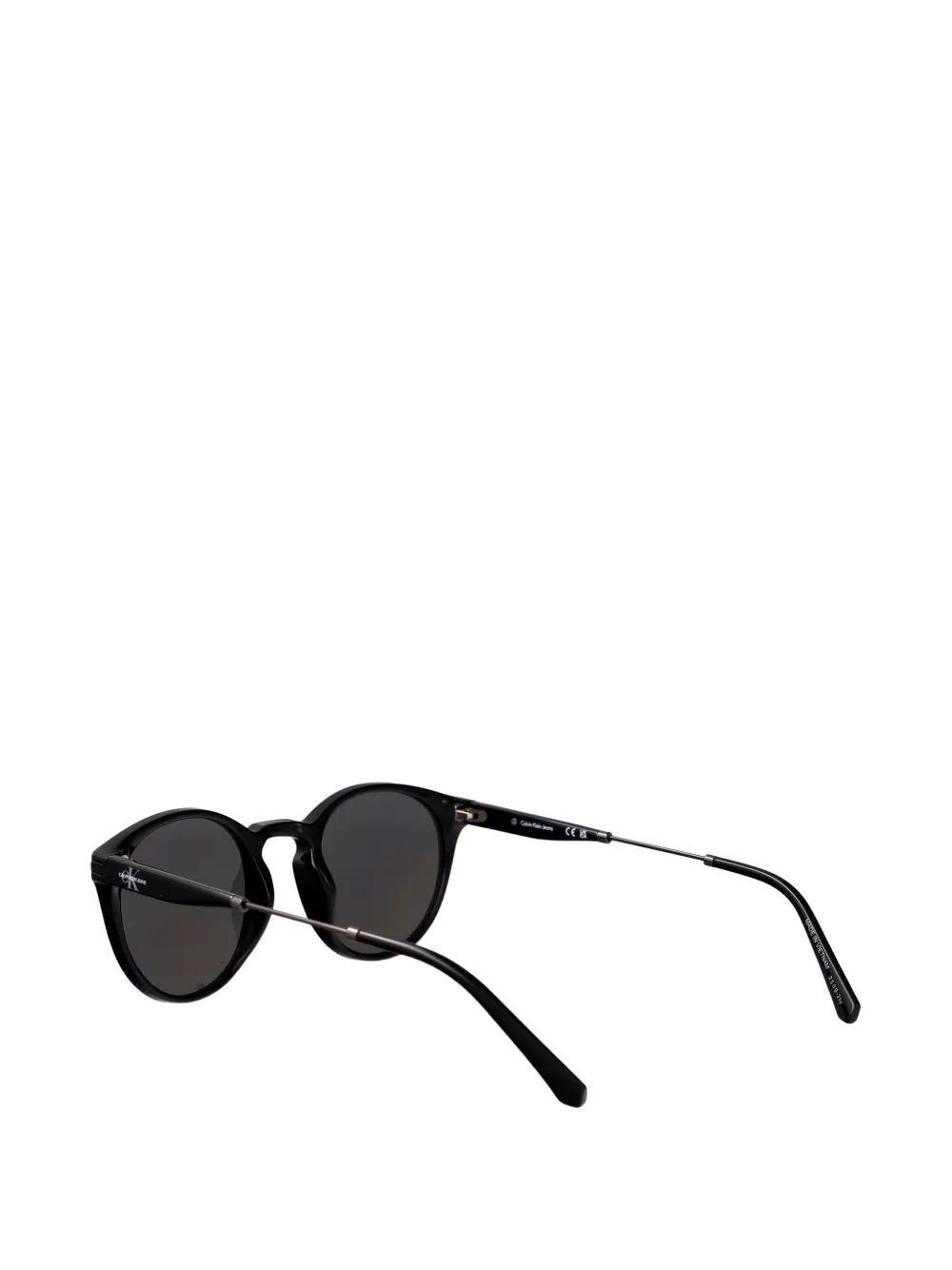 Calvin Klein Jeans Zonnebril met rond montuur Zwart