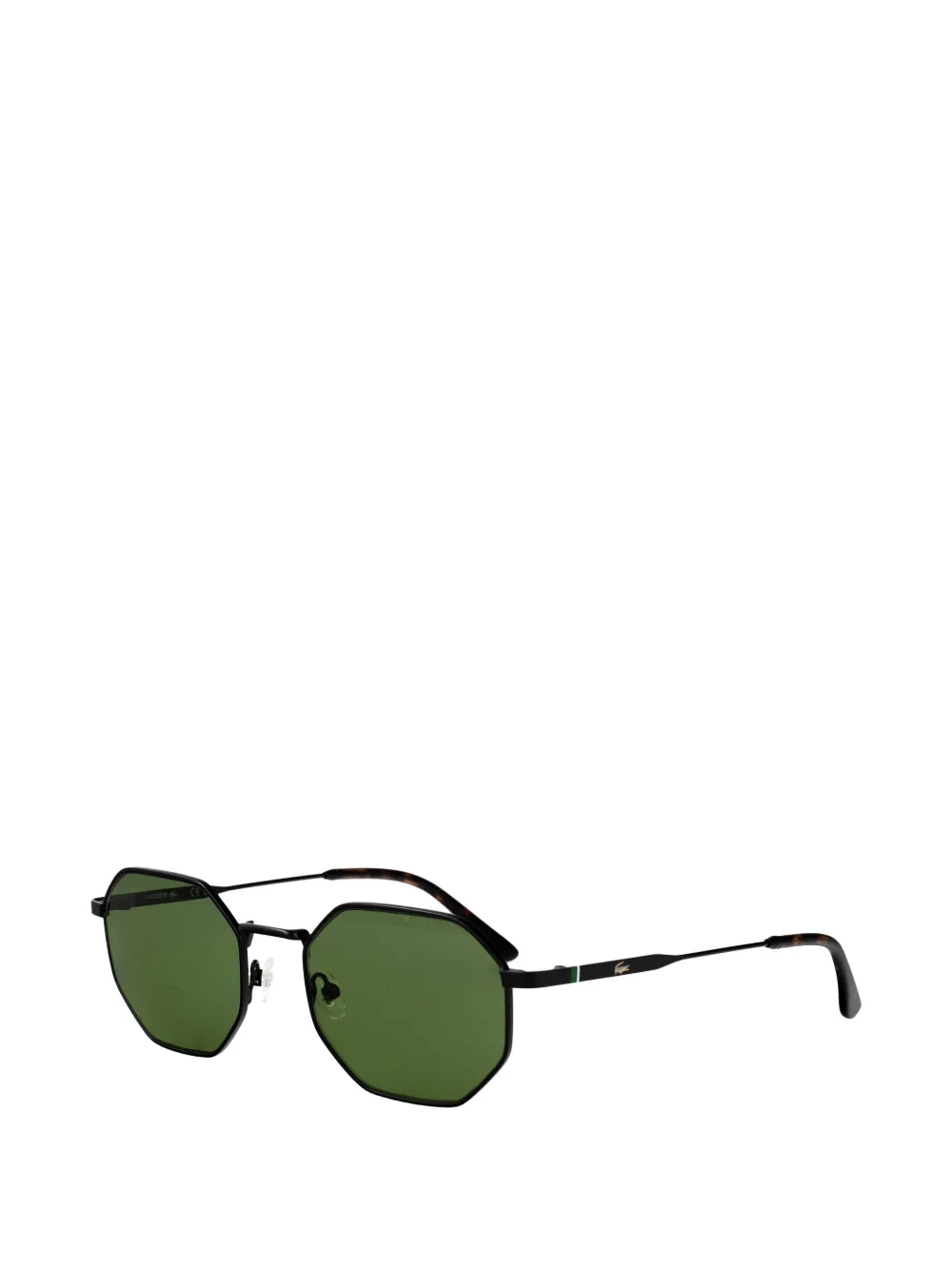 Lacoste Zonnebril met geometrisch montuur Zwart
