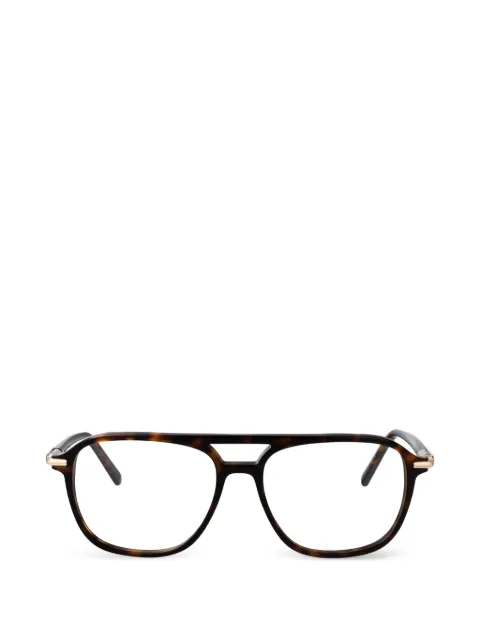 Ferragamo Eyewear tortoiseshell-effect double-bridge glasses