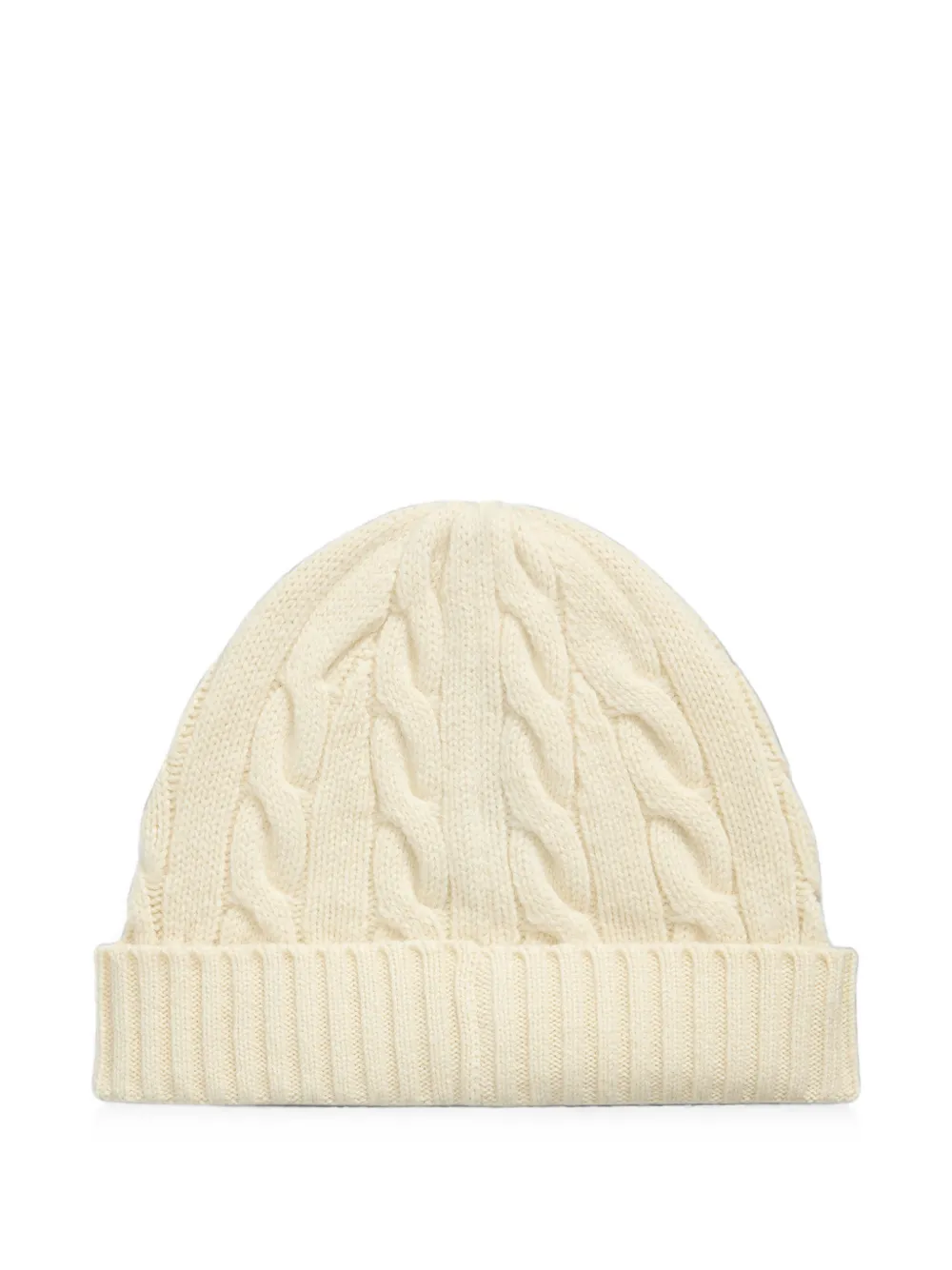 Polo Ralph Lauren Kabelgebreide muts van wol-kasjmier Beige