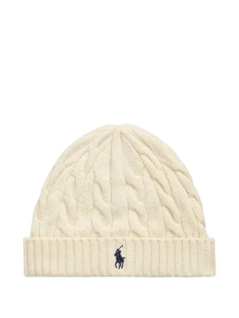 Polo Ralph Lauren gorro en tejido de ochos