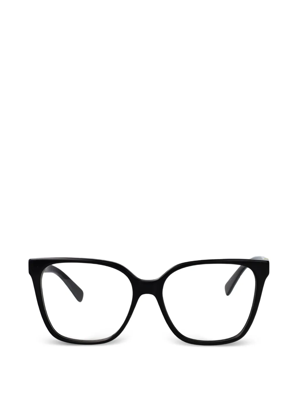 Longchamp logo-plaque square-frame glasses - Schwarz