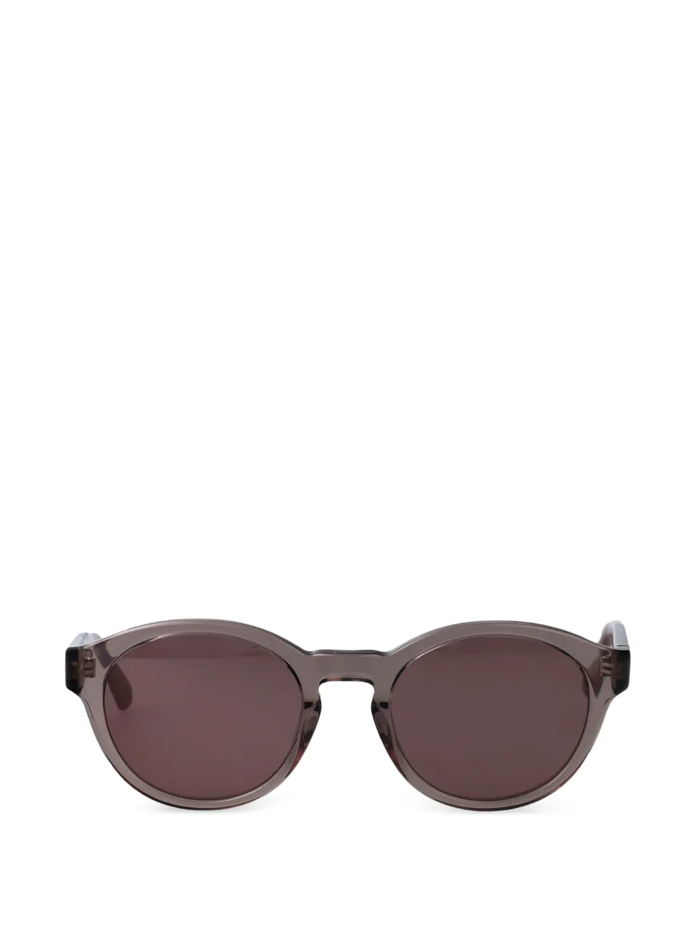 Calvin Klein Jeans round-frame logo-plaque sunglasses - Grigio