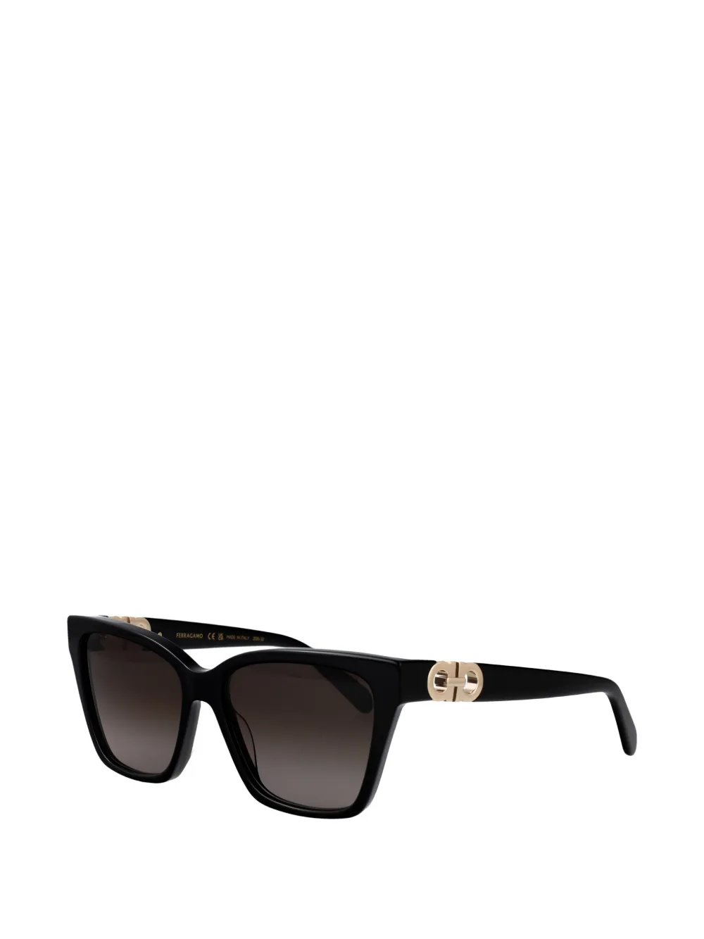 Ferragamo Eyewear Gancini bril met cat-eye montuur Zwart
