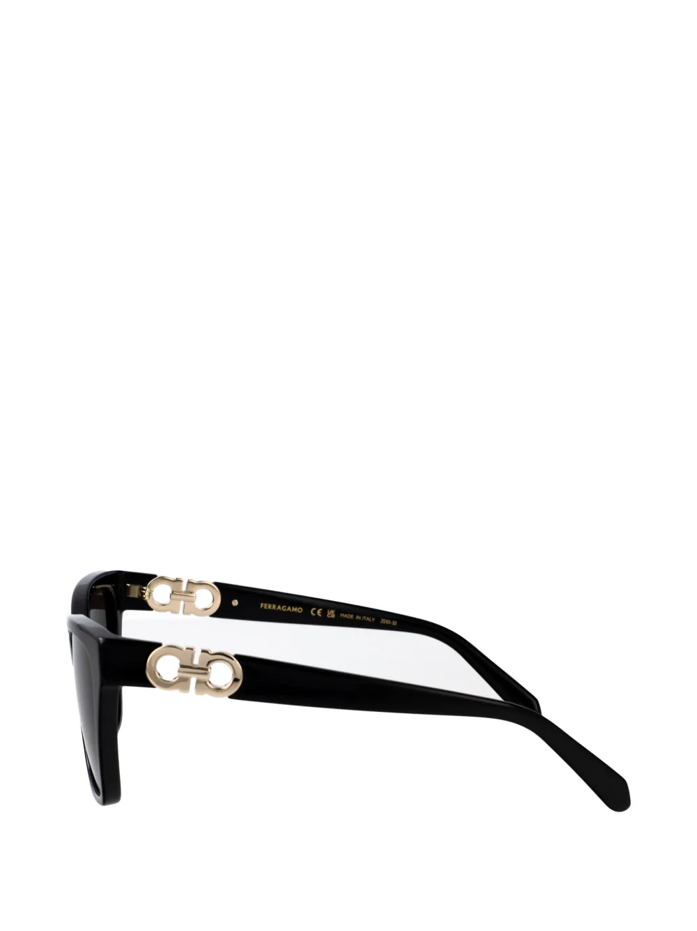 Ferragamo Eyewear Gancini bril met cat-eye montuur Zwart