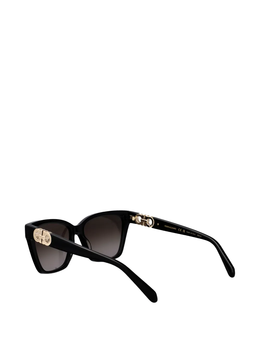 Ferragamo Eyewear Gancini bril met cat-eye montuur Zwart