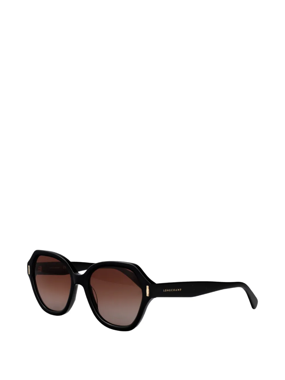 Longchamp Zonnebril met geometrisch montuur Zwart