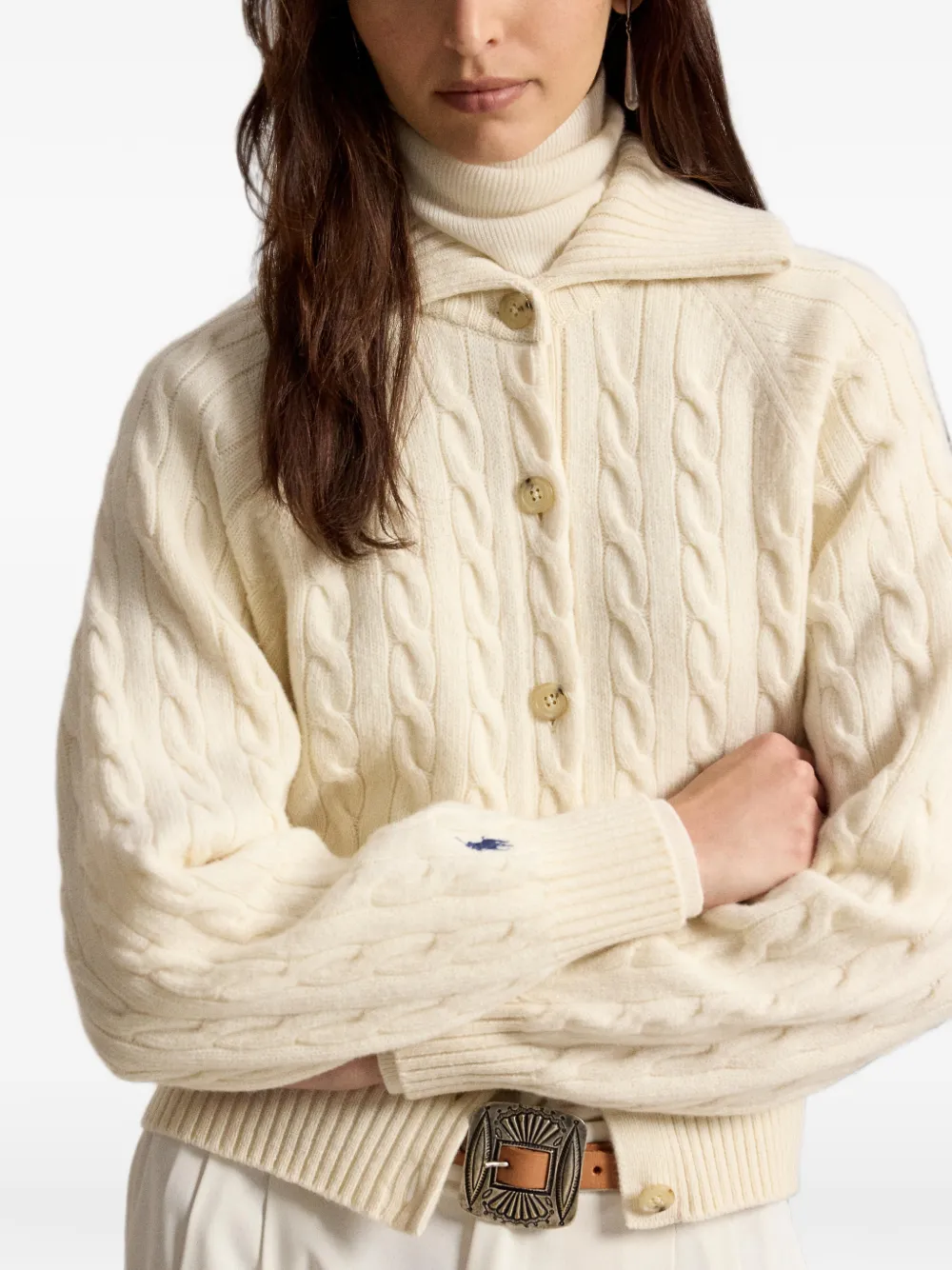 Polo Ralph Lauren Kabelgebreid vest Wit