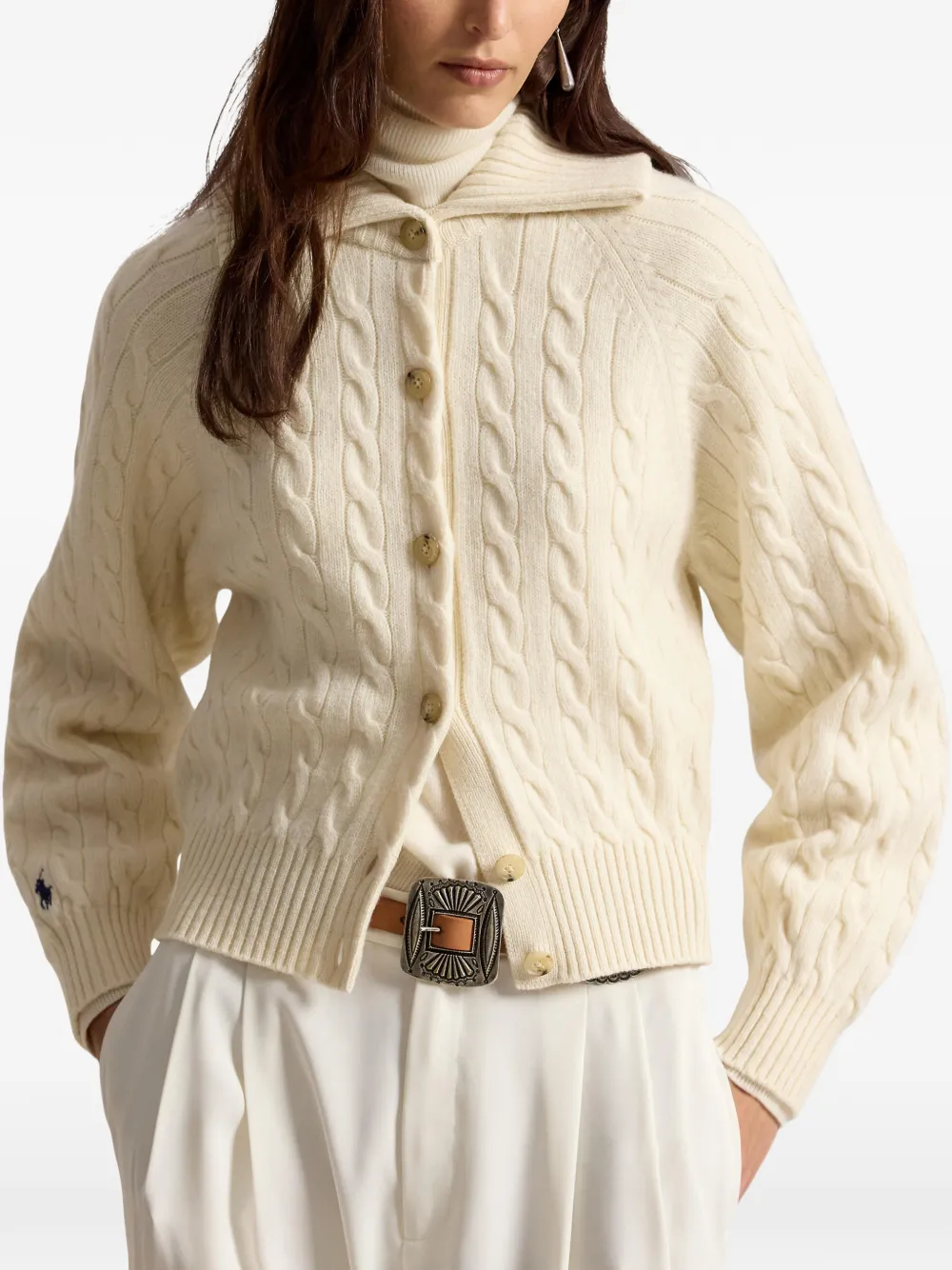 Polo Ralph Lauren Kabelgebreid vest Wit